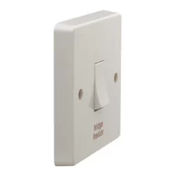 Crabtree Capital 20A 1-Gang DP Fridge Freezer Switch White -White Switches & Sockets Sales Store 4757J A2