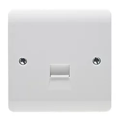 Crabtree Instinct Slave Telephone Socket White -White Switches & Sockets Sales Store 476HV A1