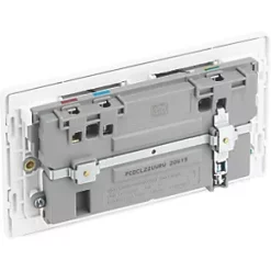 British General Evolve 13A 2-Gang SP Switched Double Socket With WiFi Extender + 2.1A 1-Outlet Type A USB Charger White with White Inserts 10 British General Evolve 13A 2-Gang SP Switched Double Socket With WiFi Extender + 2.1A 1-Outlet Type A USB Charger White with White Inserts -White Switches & Sockets Sales Store 479RF A4