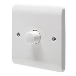 Crabtree Instinct 1-Gang 2-Way LED Dimmer Switch White