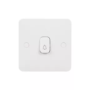Schneider Electric Lisse 10AX 1-Gang 1-Way Retractive Bell Switch White 2 Schneider Electric Lisse 10AX 1-Gang 1-Way Retractive Bell Switch White - Image 2