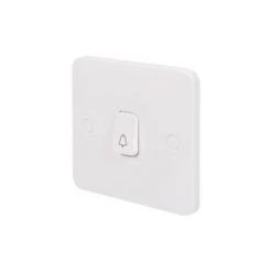 Schneider Electric Lisse 10AX 1-Gang 1-Way Retractive Bell Switch White