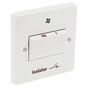 Crabtree Capital 6A 1-Gang 3-Pole Fan Isolator Switch White 2 Crabtree Capital 6A 1-Gang 3-Pole Fan Isolator Switch White - Image 2