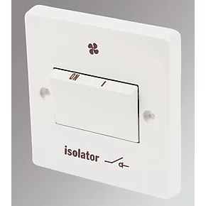 Crabtree Capital 6A 1-Gang 3-Pole Fan Isolator Switch White 1 Crabtree Capital 6A 1-Gang 3-Pole Fan Isolator Switch White