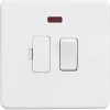 Knightsbridge SF6300NMW 13A Switched Fused Spur with LED Matt White