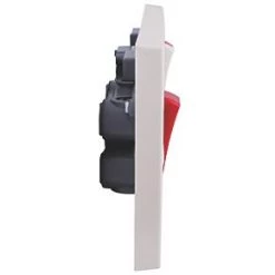 British General 900 Series 45A 2-Gang DP Cooker Switch & 13A DP Switched Socket White with Neon -White Switches & Sockets Sales Store 52668 A3