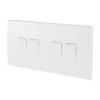 Schneider Electric Ultimate Slimline 10AX 4-Gang 2-Way Light Switch White