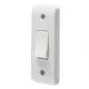 Crabtree Instinct 10AX 1-Gang 2-Way Architrave Switch White
