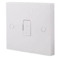 British General 900 Series 13A Unswitched Fused Spur & Flex Outlet White