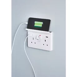 Schneider Electric Lisse 2-Gang Frame Surround Shelf White -White Switches & Sockets Sales Store 5353J A3