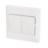 Schneider Electric Ultimate Slimline 10AX 2-Gang 2-Way Light Switch White