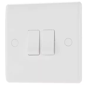 British General 800 Series 10AX 2-Gang 2-Way Light Switch White 1 British General 800 Series 10AX 2-Gang 2-Way Light Switch White