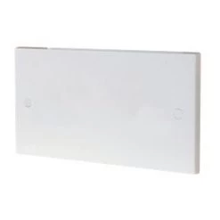 British General 900 Series 2-Gang Blanking Plate White
