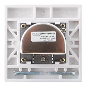 British General 900 Series 1-Gang Triplex Multimedia Socket White 3 British General 900 Series 1-Gang Triplex Multimedia Socket White - Image 3