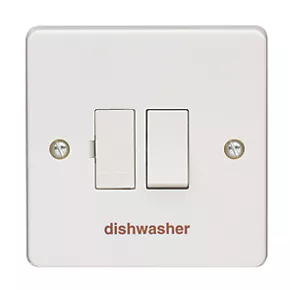 Crabtree Capital 13A Switched Dishwasher Fused Spur White 2 Crabtree Capital 13A Switched Dishwasher Fused Spur White - Image 2