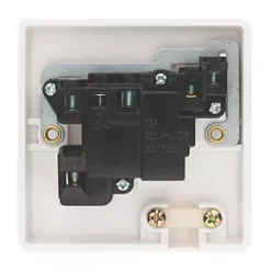 Crabtree Capital 13A Switched Dishwasher Fused Spur White 7 Crabtree Capital 13A Switched Dishwasher Fused Spur White -White Switches & Sockets Sales Store 6016J A3