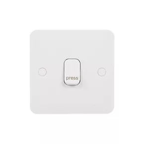 Schneider Electric Lisse 10AX 1-Gang 1-Way "Press" Retractive Switch White 2 Schneider Electric Lisse 10AX 1-Gang 1-Way "Press" Retractive Switch White - Image 2