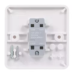 Schneider Electric Lisse 10AX 1-Gang 1-Way "Press" Retractive Switch White 6 Schneider Electric Lisse 10AX 1-Gang 1-Way "Press" Retractive Switch White -White Switches & Sockets Sales Store 6151J A2