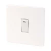 Varilight 20AX 1-Gang DP Control Switch Ice White with Neon with White Inserts