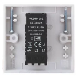 British General 900 Series 1-Gang 2-Way LED Dimmer Switch White -White Switches & Sockets Sales Store 65335 A2