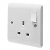 Crabtree Instinct 13A 1-Gang DP Switched Socket White