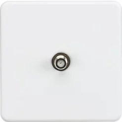 Knightsbridge SF0150MW F-Type Satellite Socket Matt White