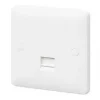 MK Base Master Telephone Socket White with White Inserts