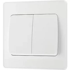 British General Evolve 20 A 16AX 2-Gang 2-Way Wide Rocker Light Switch Pearlescent White with White Inserts 9 British General Evolve 20 A 16AX 2-Gang 2-Way Wide Rocker Light Switch Pearlescent White with White Inserts -White Switches & Sockets Sales Store 685PY A3