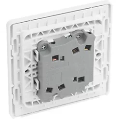 British General Evolve 20 A 16AX 2-Gang 2-Way Wide Rocker Light Switch Pearlescent White with White Inserts 10 British General Evolve 20 A 16AX 2-Gang 2-Way Wide Rocker Light Switch Pearlescent White with White Inserts -White Switches & Sockets Sales Store 685PY A4