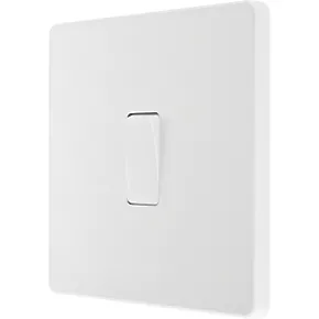 British General Evolve 20 A 16AX 1-Gang 2-Way Light Switch Pearlescent White with White Inserts 1 British General Evolve 20 A 16AX 1-Gang 2-Way Light Switch Pearlescent White with White Inserts