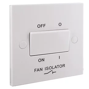 British General 900 Series 10A 1-Gang 3-Pole Fan Isolator Switch White 2 British General 900 Series 10A 1-Gang 3-Pole Fan Isolator Switch White - Image 2