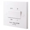 British General 900 Series 10A 1-Gang 3-Pole Fan Isolator Switch White