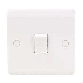 LAP 10AX 1-Gang 1-Way Light Switch White 2 LAP 10AX 1-Gang 1-Way Light Switch White - Image 2