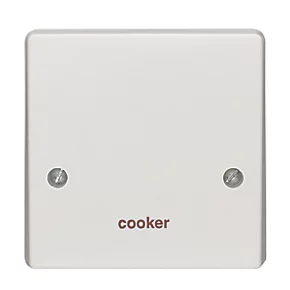 Crabtree Capital 45A Unswitched Cooker Outlet Plate White 2 Crabtree Capital 45A Unswitched Cooker Outlet Plate White - Image 2