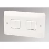 MK Logic Plus 10AX 4-Gang 2-Way Light Switch White