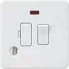 Knightsbridge SF6300FMW 13A Switched Fused Spur & Flex Outlet with LED Matt White