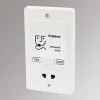 Crabtree Capital 2-Gang Dual Voltage Shaver Socket 115 / 230V White