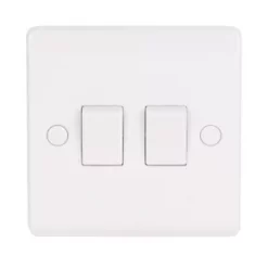 LAP 10AX 2-Gang 2-Way Light Switch White 5 Pack -White Switches & Sockets Sales Store 76616 A2