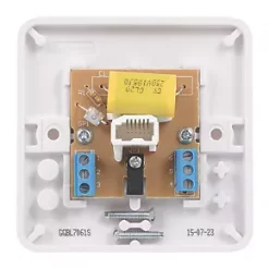 Schneider Electric Lisse Master Telephone Socket White 7 Schneider Electric Lisse Master Telephone Socket White -White Switches & Sockets Sales Store 7717J A3