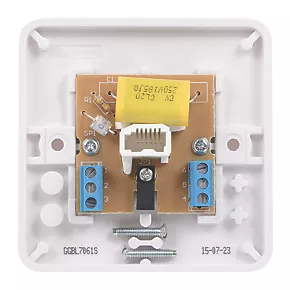 Schneider Electric Lisse Master Telephone Socket White 4 Schneider Electric Lisse Master Telephone Socket White - Image 4