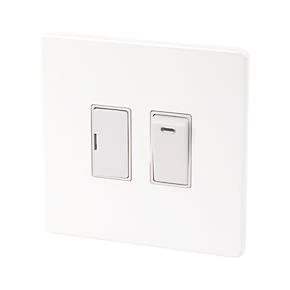 Varilight 13AX Switched Fused Spur with Neon Gloss White with White Inserts 1 Varilight 13AX Switched Fused Spur with Neon Gloss White with White Inserts