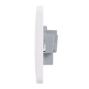 Schneider Electric Lisse 13A 1-Gang Unswitched Plug Socket White 3 Schneider Electric Lisse 13A 1-Gang Unswitched Plug Socket White - Image 3