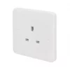 Schneider Electric Lisse 13A 1-Gang Unswitched Plug Socket White