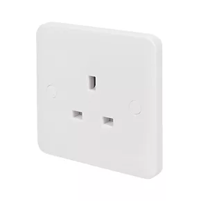 Schneider Electric Lisse 13A 1-Gang Unswitched Plug Socket White 1 Schneider Electric Lisse 13A 1-Gang Unswitched Plug Socket White