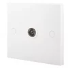 British General 900 Series Female Coaxial TV Socket White