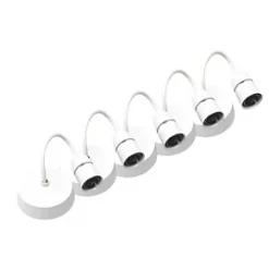 British General 6" Pendant Set BC White 5 Pack