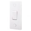 British General 900 Series 10AX 1-Gang 2-Way Light Switch White