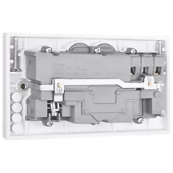 British General 900 Series 13A 2-Gang SP Switched Smart Socket White -White Switches & Sockets Sales Store 827GV A5
