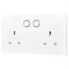 British General 900 Series 13A 2-Gang SP Switched Smart Socket White