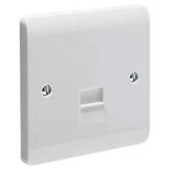 Crabtree Instinct Master Telephone Socket White
